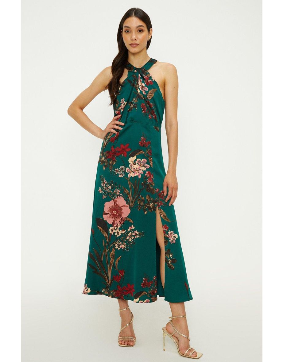 Oasis twist shop neck dress