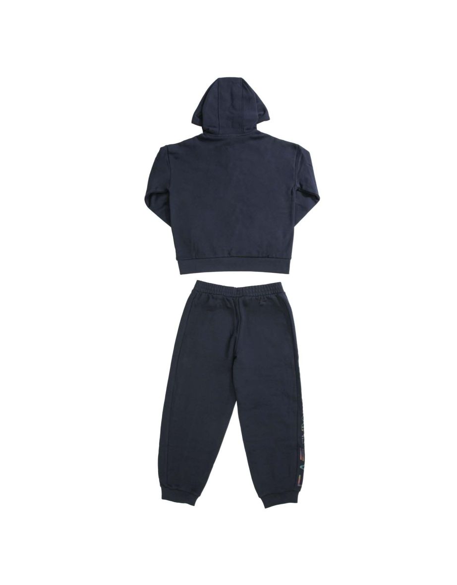 Boy's Emporio Armani EA7 Logo Series Tracksuit in Blue - 1