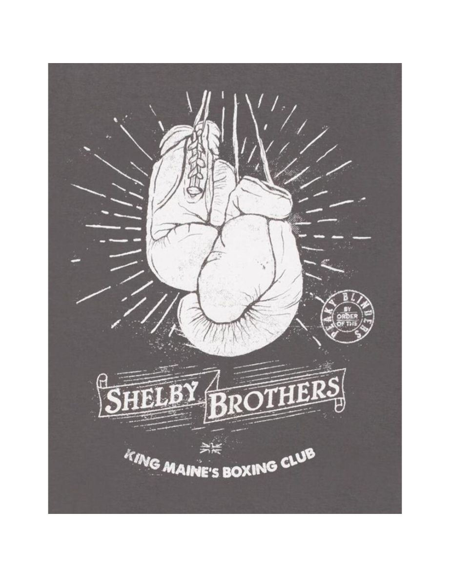 Peaky Blinders Mens Boxing Club Shelby Brothers T-Shirt - Grey - 3
