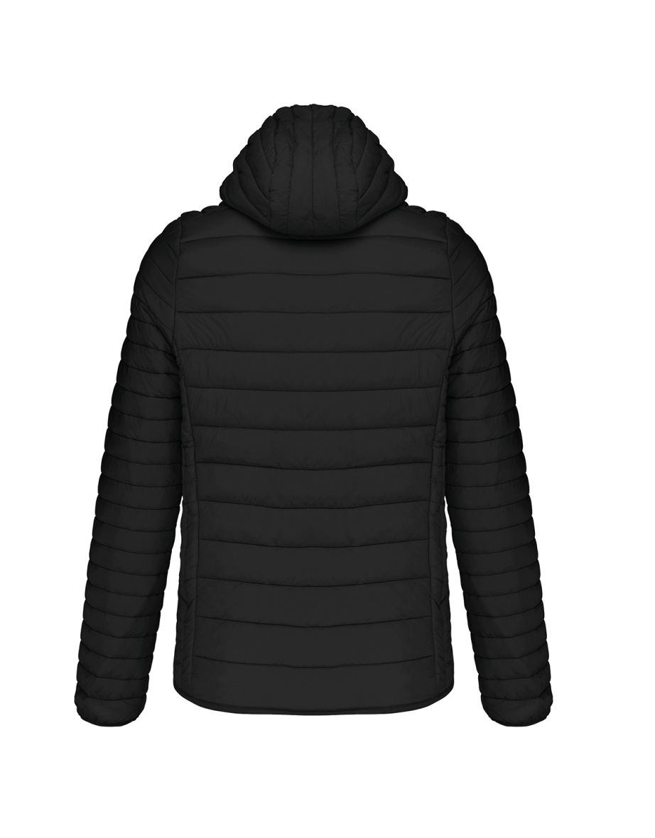 Kariban Mens Lightweight Hooded Down Jacket - Black - 1