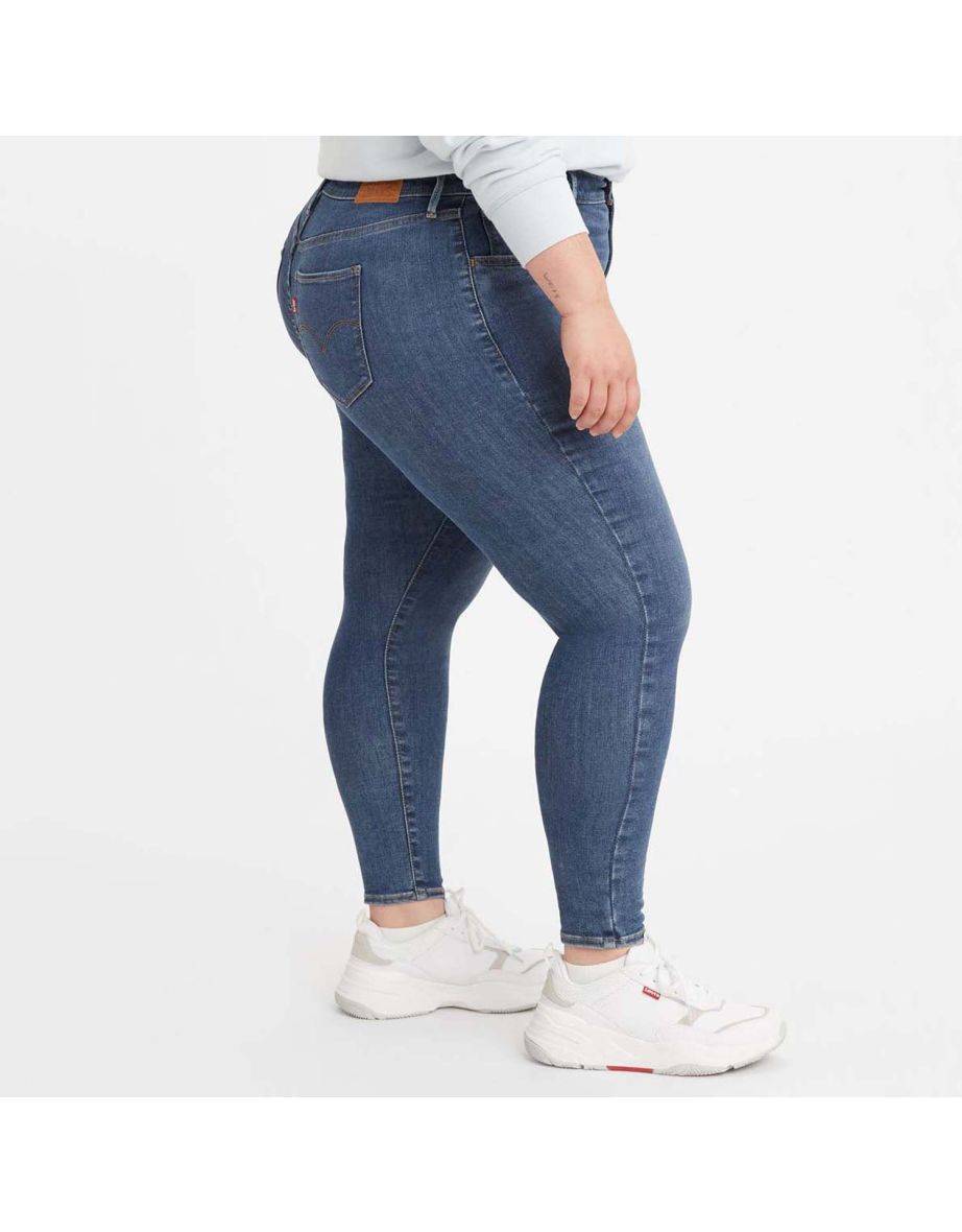 Women's Levis 720 Plus High Rise Super Skinny Jeans in Blue - 2