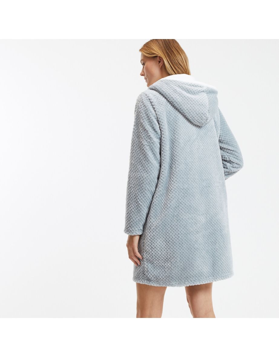 Fleece Hooded Bathrobe - 3