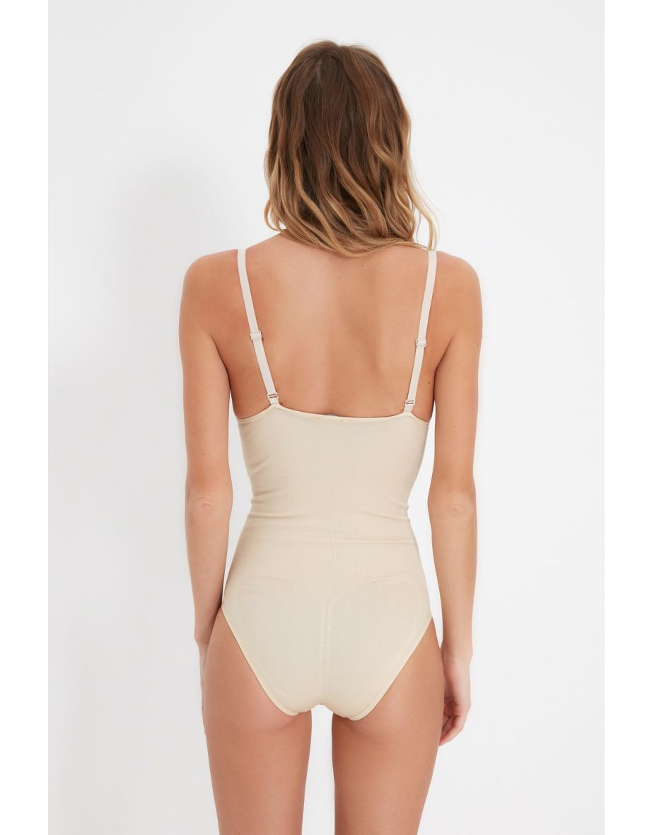 Corset - Beige - Plain - 4