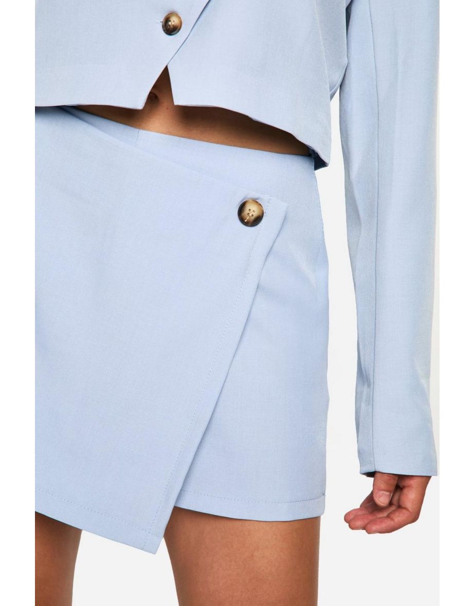 Wrap Front Tailored Skort - 3