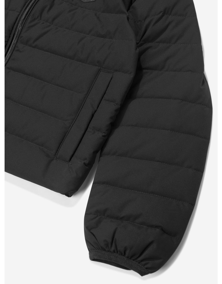 Emporio Armani Boys Down Puffer Jacket in Black - 3
