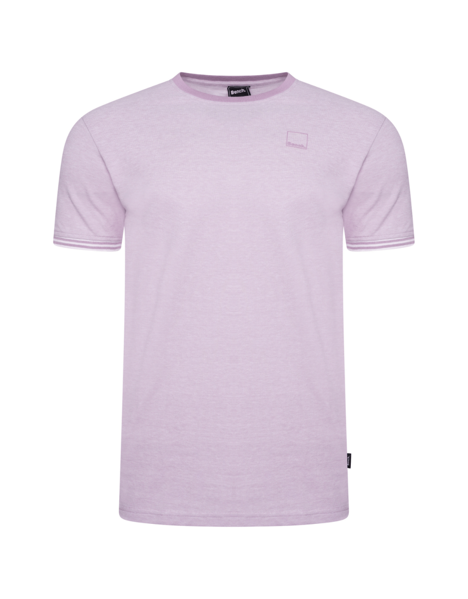 Bench Mens Malen Crew Neck Short Sleeve Knitted T Shirt Tee Top
