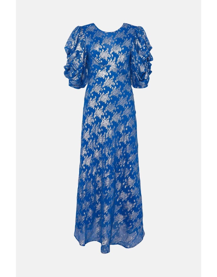 Sparkle Jacquard Midi Dress - 3