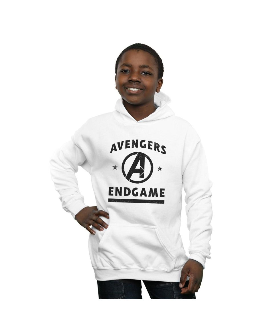 Shop Marvel Boys Avengers Endgame Varsity Hoodie White Online in Qatar VogaCloset