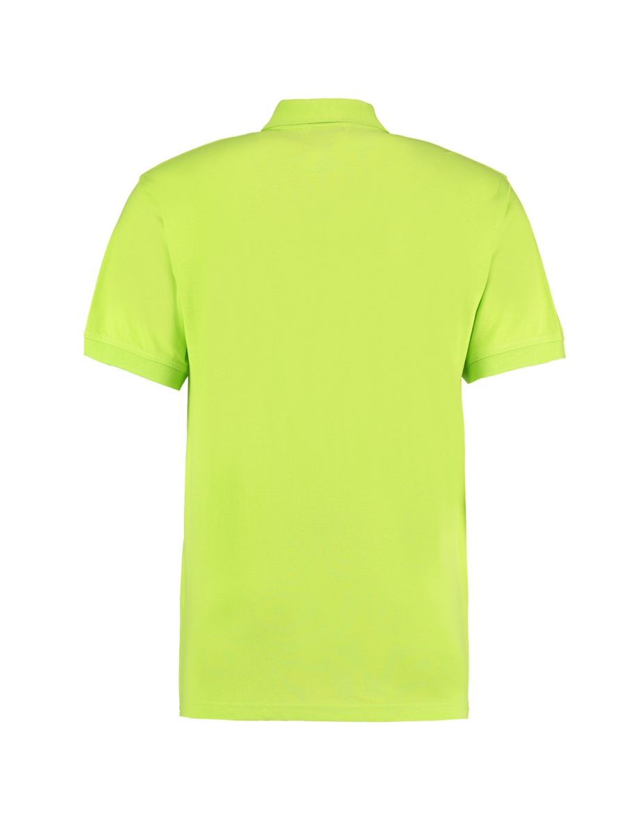 Kustom Kit Workwear Mens Short Sleeve Polo Shirt - Lime - 1