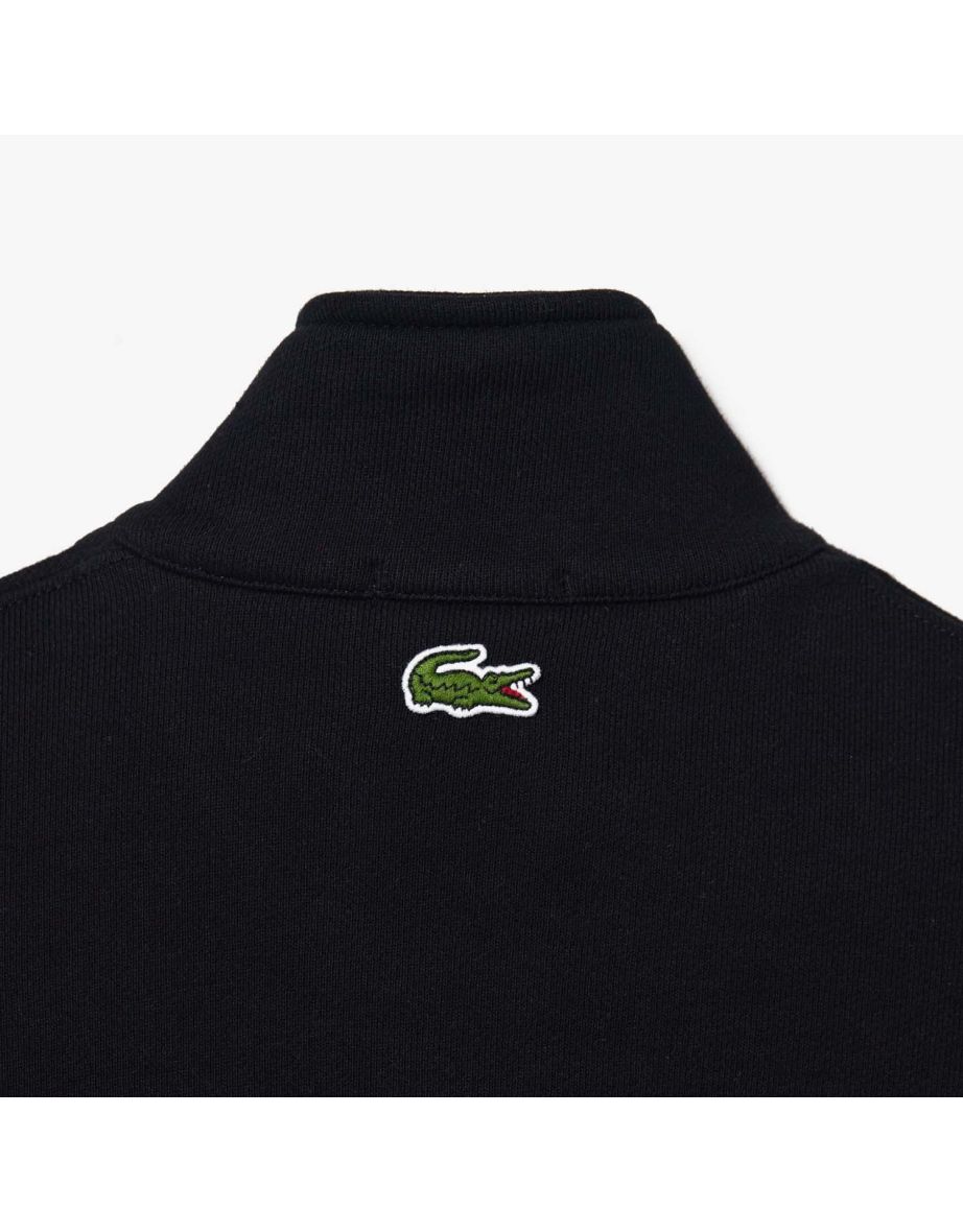 Men's Lacoste Loose Fit High Neck Sweatshirt in Black - 3
