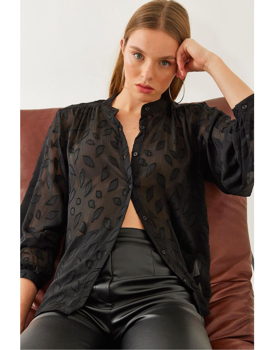 Women's Semi-Transparent Tassel Shirt