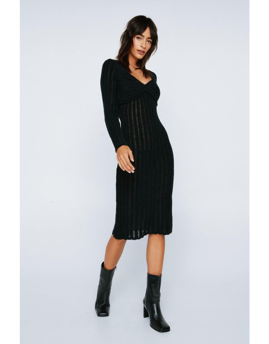 Corset knit dress hotsell