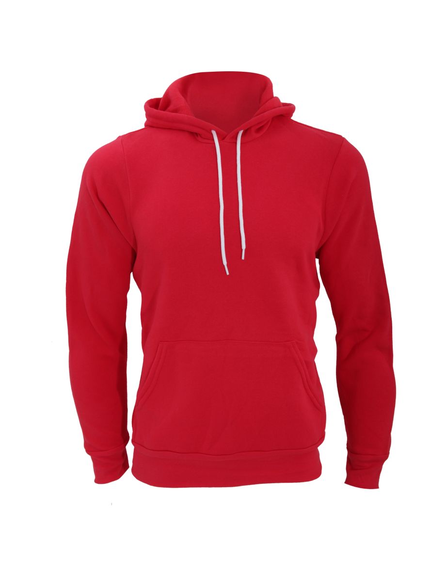 Shop Canvas Unisex Pullover Hooded Sweatshirt Hoodie Red Online in Oman VogaCloset