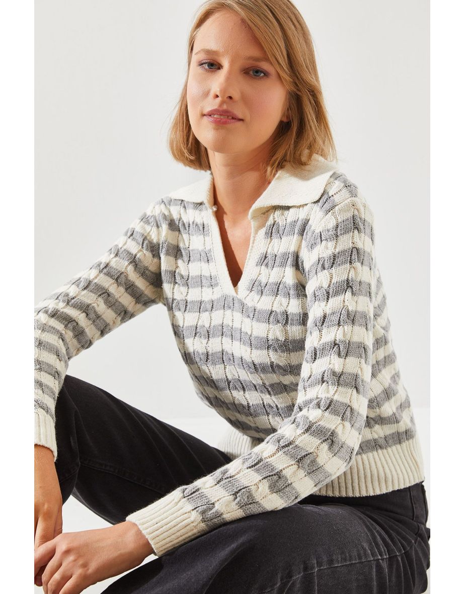 Hair Polo Neck Sweater