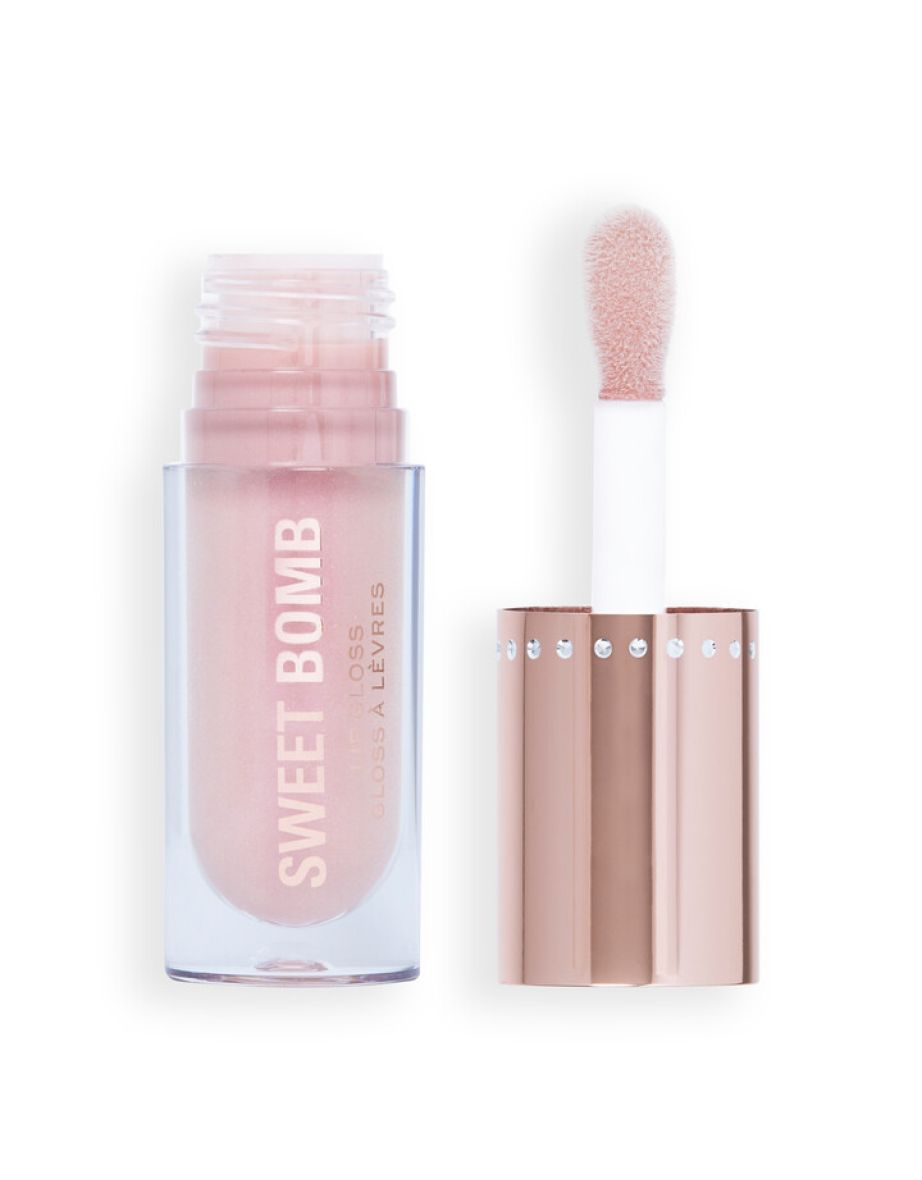 Revolution Sweet Bomb Lip Gloss Vanilla Ice White Holo