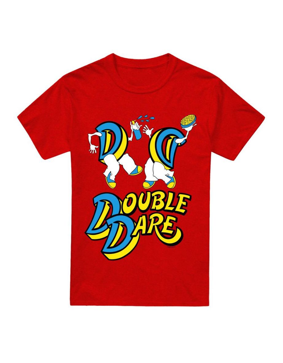 Double Dare Unisex Adult Vintage Logo T-Shirt - Red