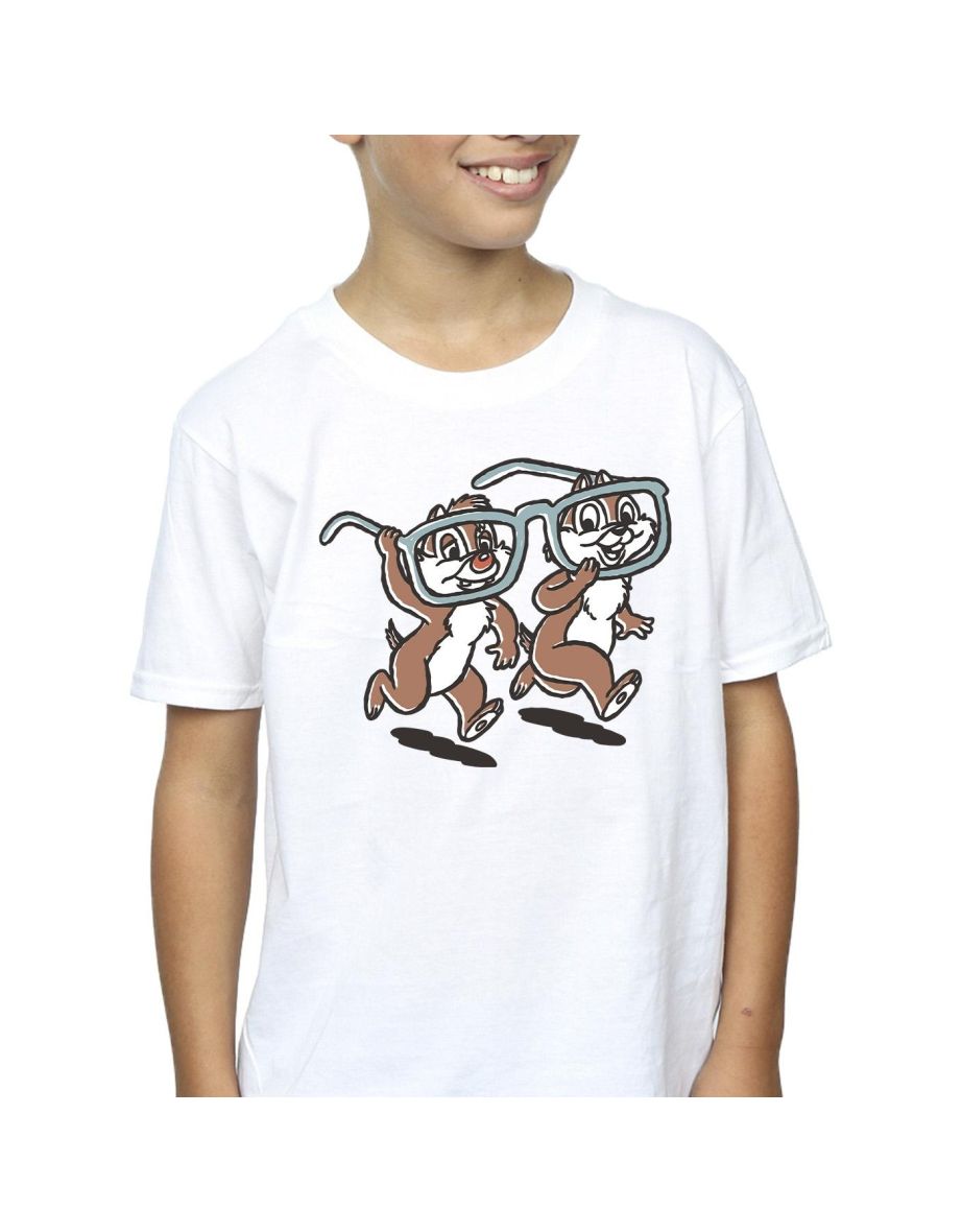 Disney Boys Chip ´n Dale Glasses T-Shirt - White - 2