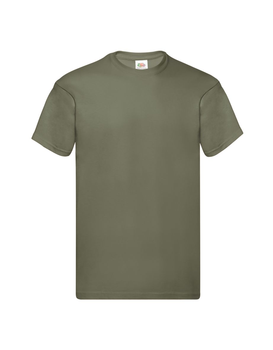 Fruit Of The Loom Mens Original Short Sleeve T-Shirt - Classic Olive
