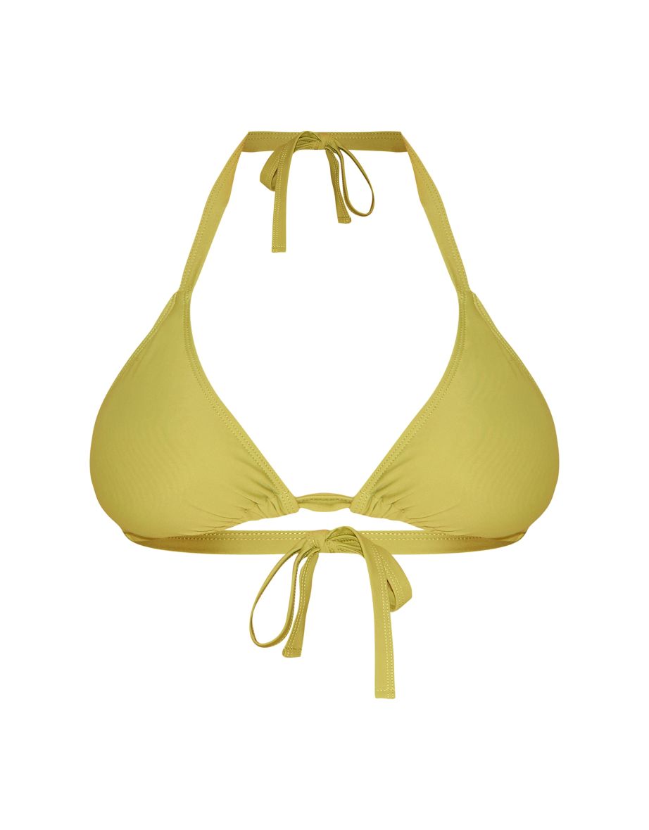 Plus Olive Basic Triangle Bikini Top - 3