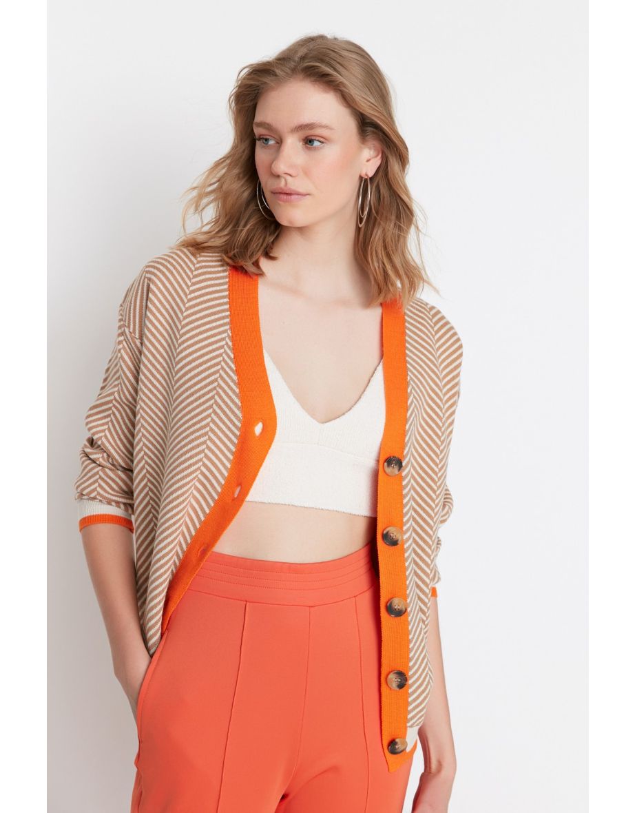Cardigan - Brown - Oversize