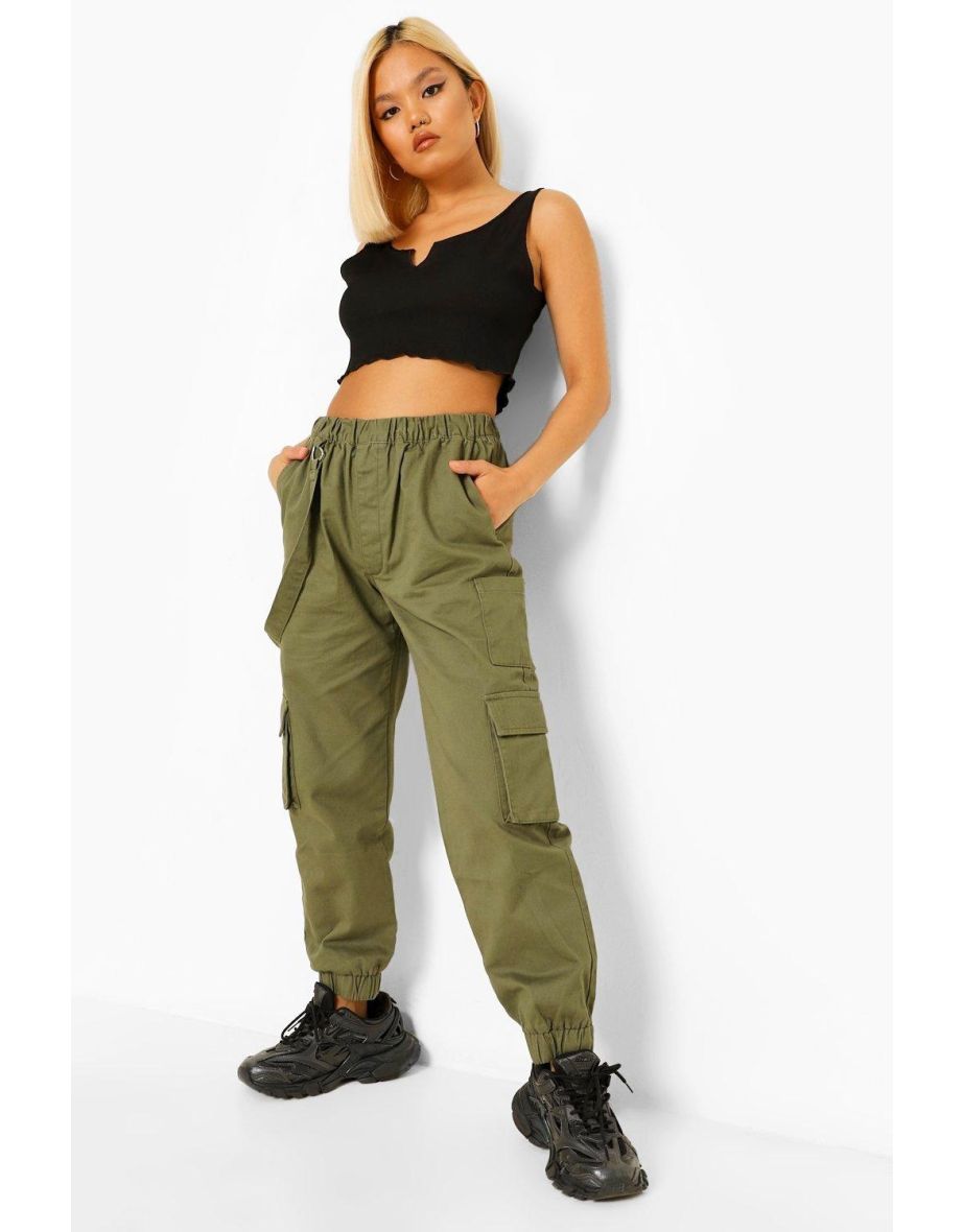 Khaki utility joggers hot sale