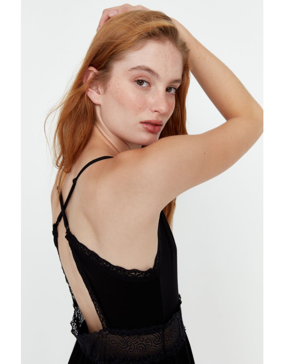 Nightgown - Black - A-line - 7