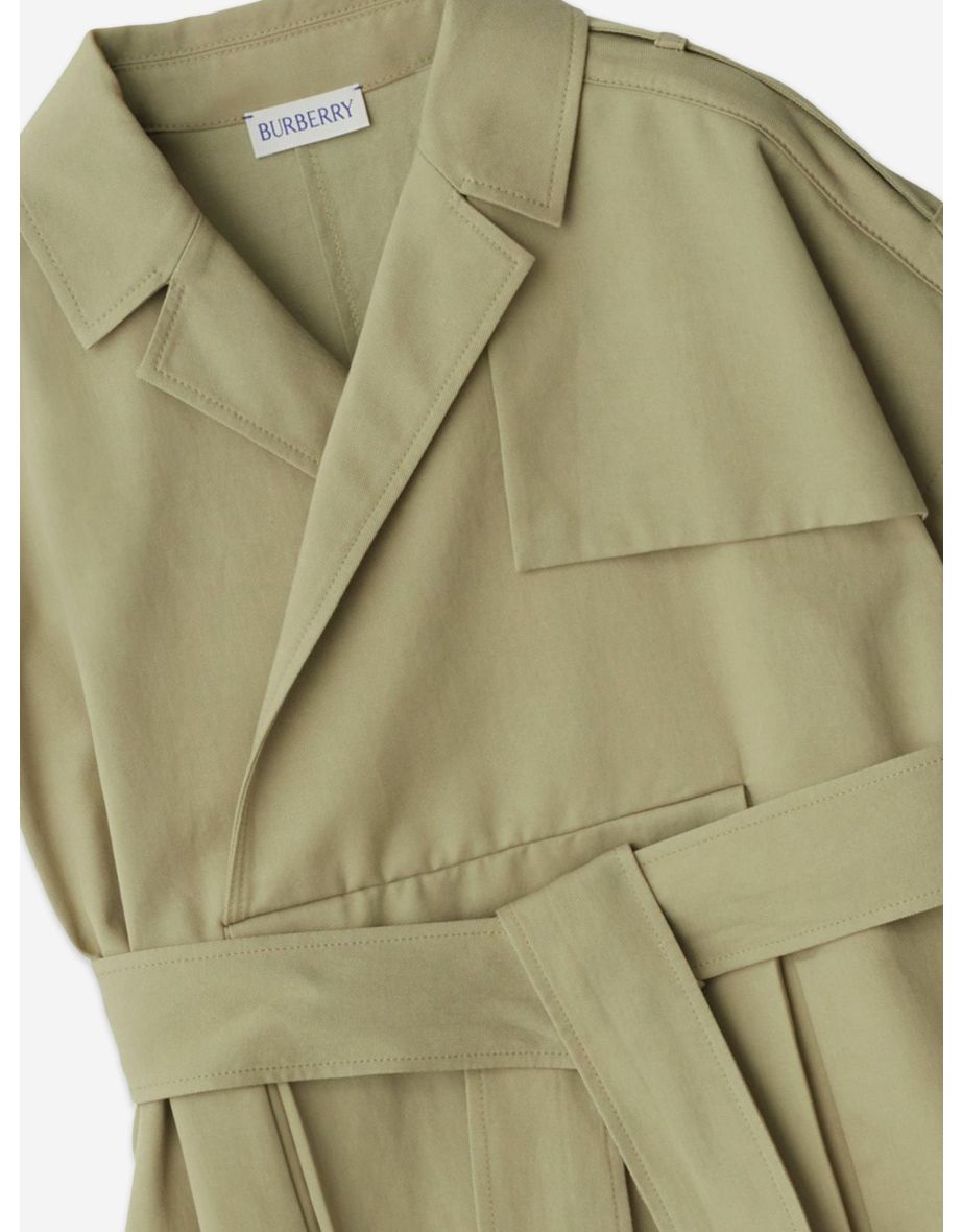 Burberry Girls Chloe Trench Dress in Green - 4
