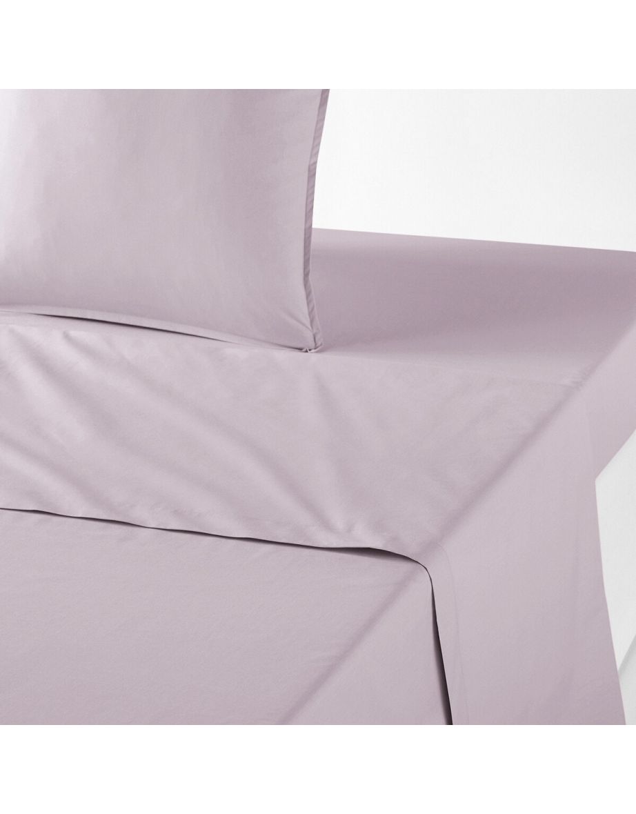 Plain Organic  Cotton Percale 200 Thread Count Flat Sheet