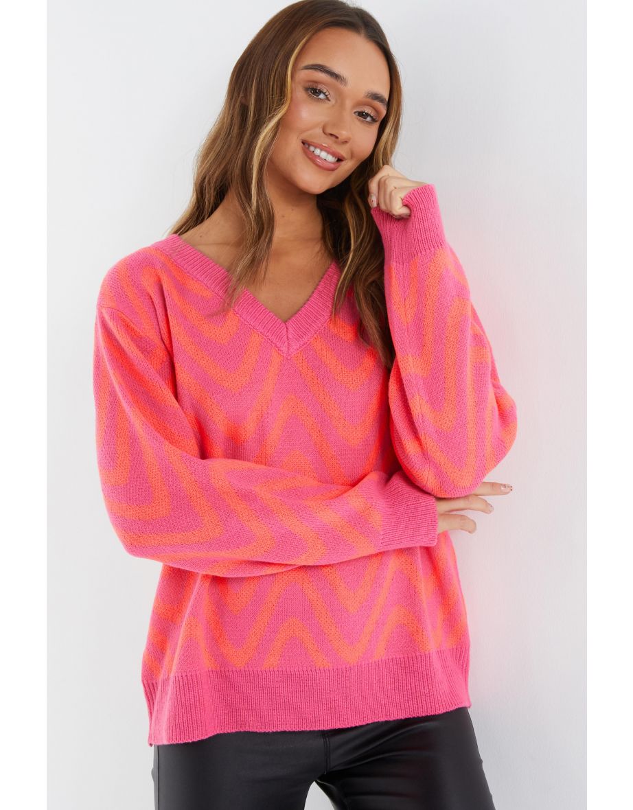 Quiz deals pink jumper