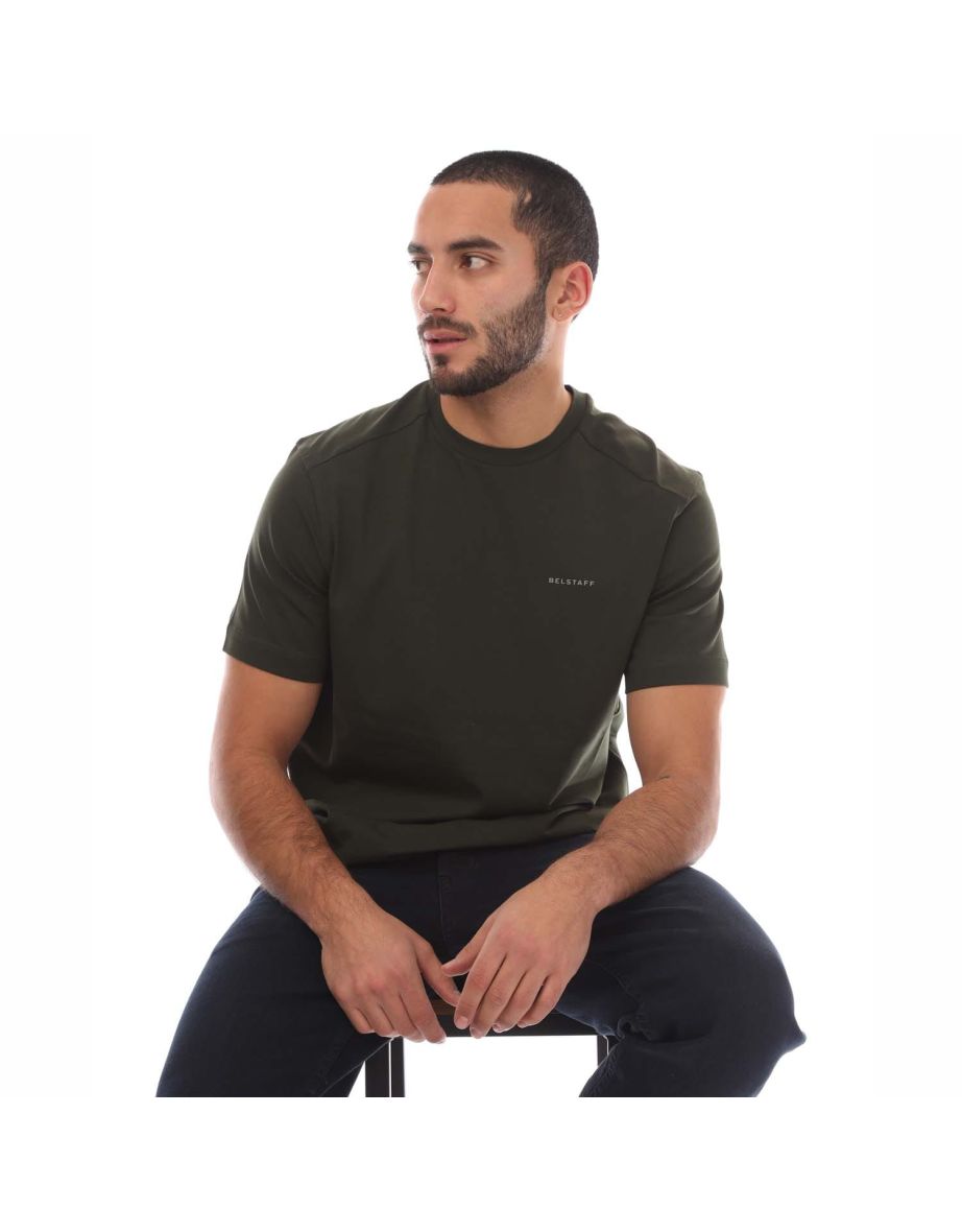Men's Belstaff Cotton Jersey Alloy T-Shirt in Green - 3