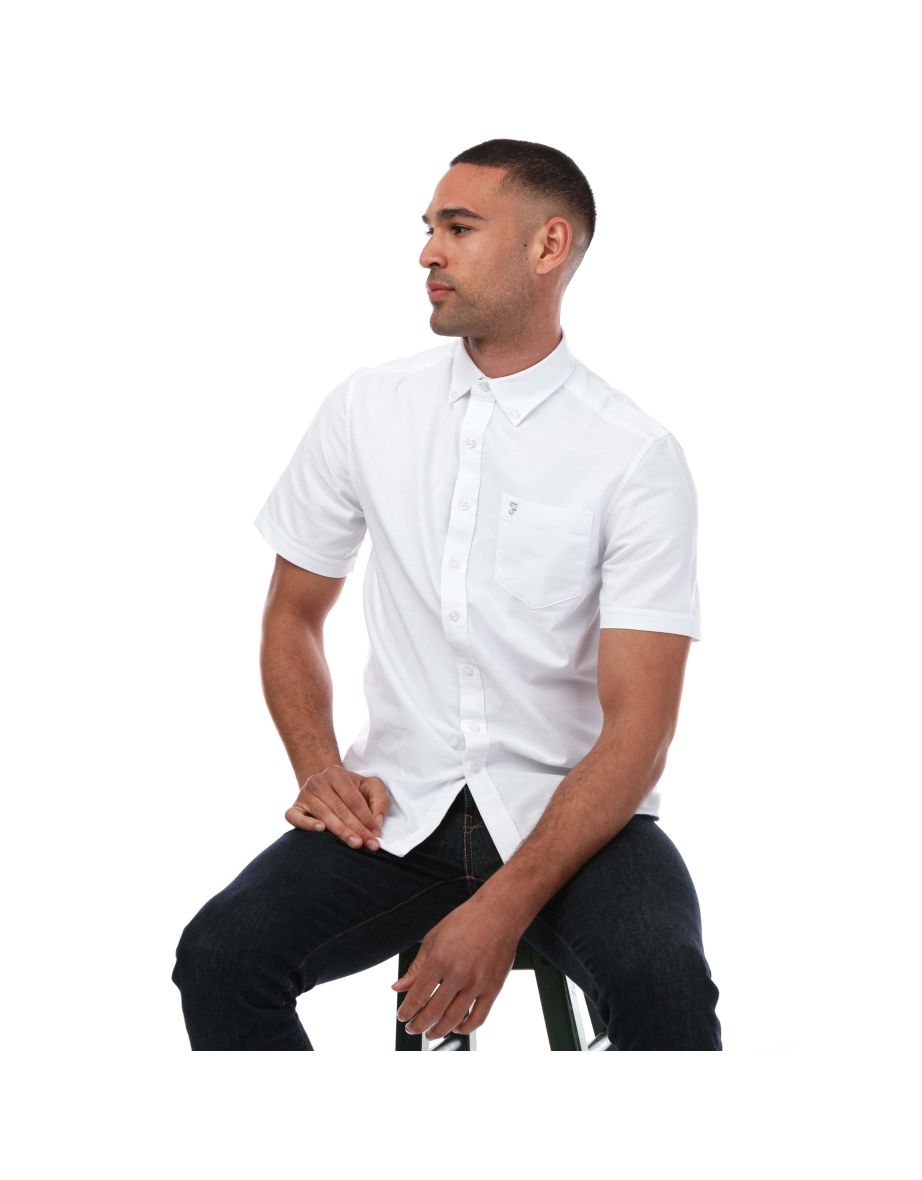 Men's Farah Drayton Short Sleeve Shirt in White - 3