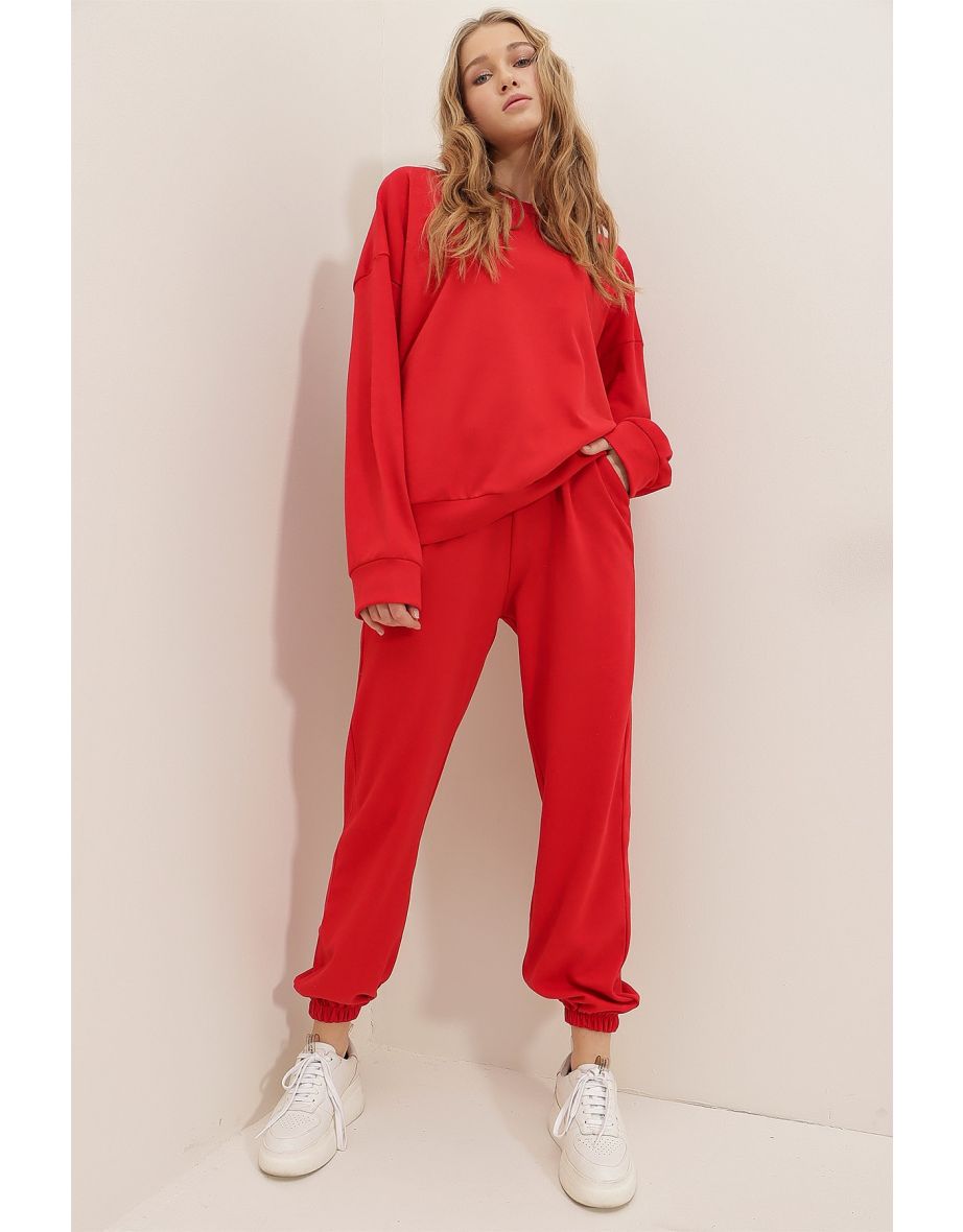 Sweatsuit - Red - Regular fit