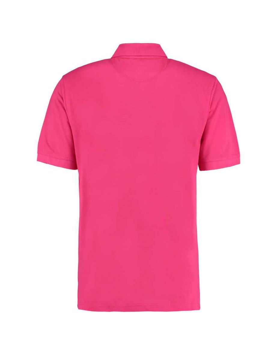 Kustom Kit Mens Klassic Piqué Polo Shirt - Raspberry - 1