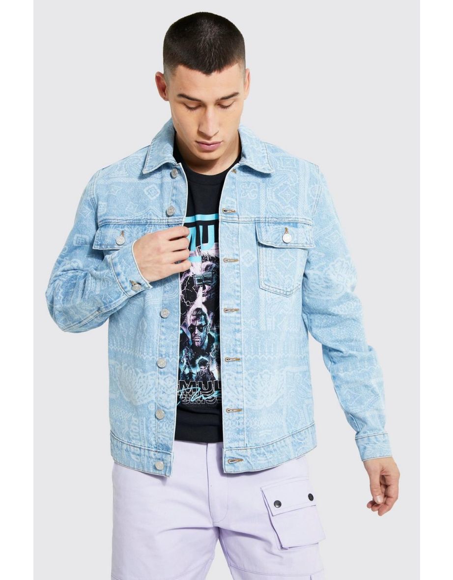 Boohooman denim outlet jacket