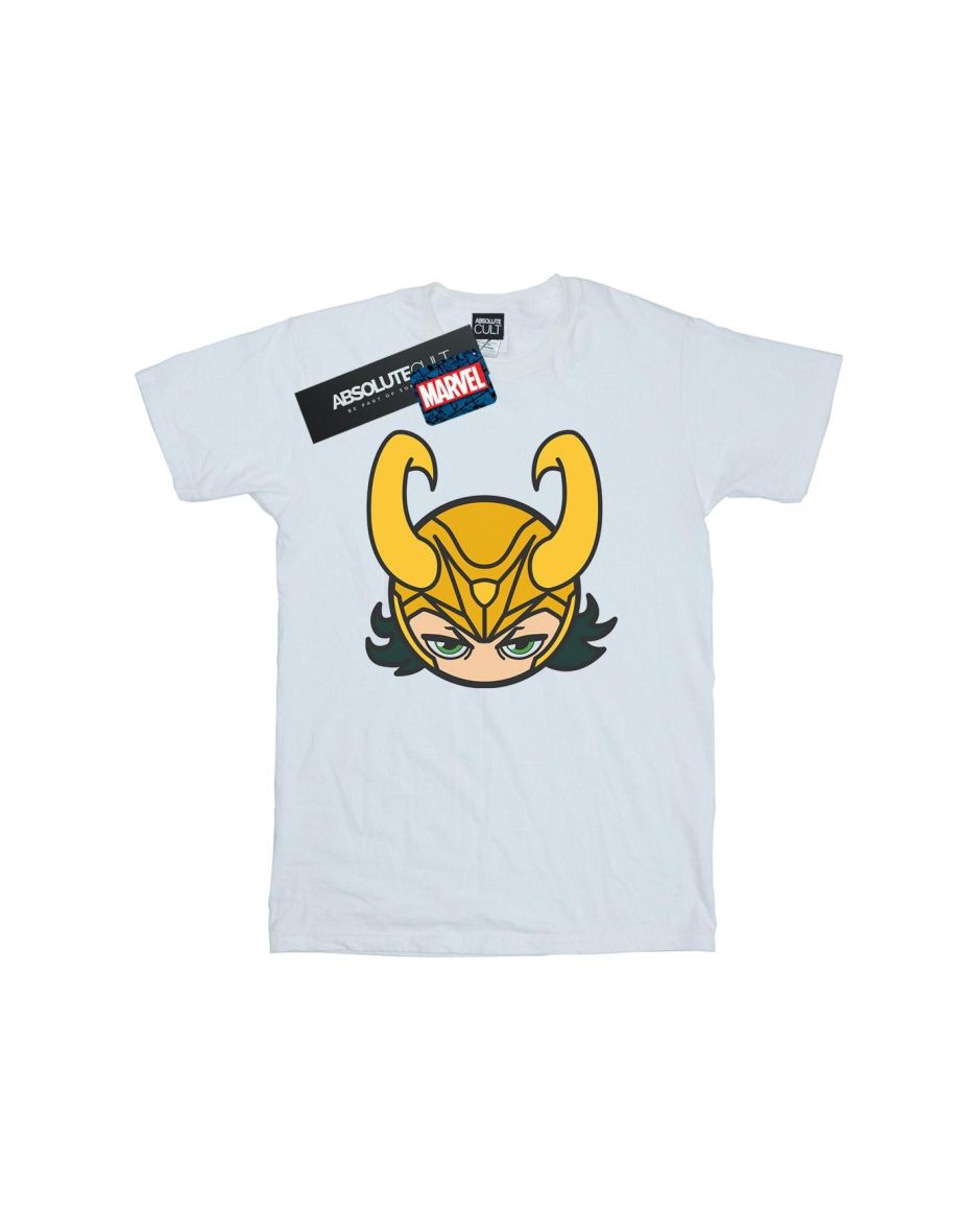 Marvel Boys Loki Close Up T-Shirt - White - 1