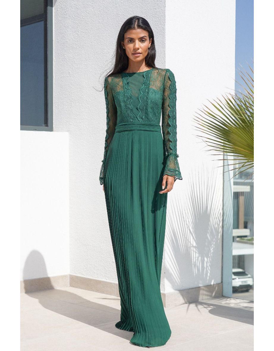 Emerald green dress online hotsell