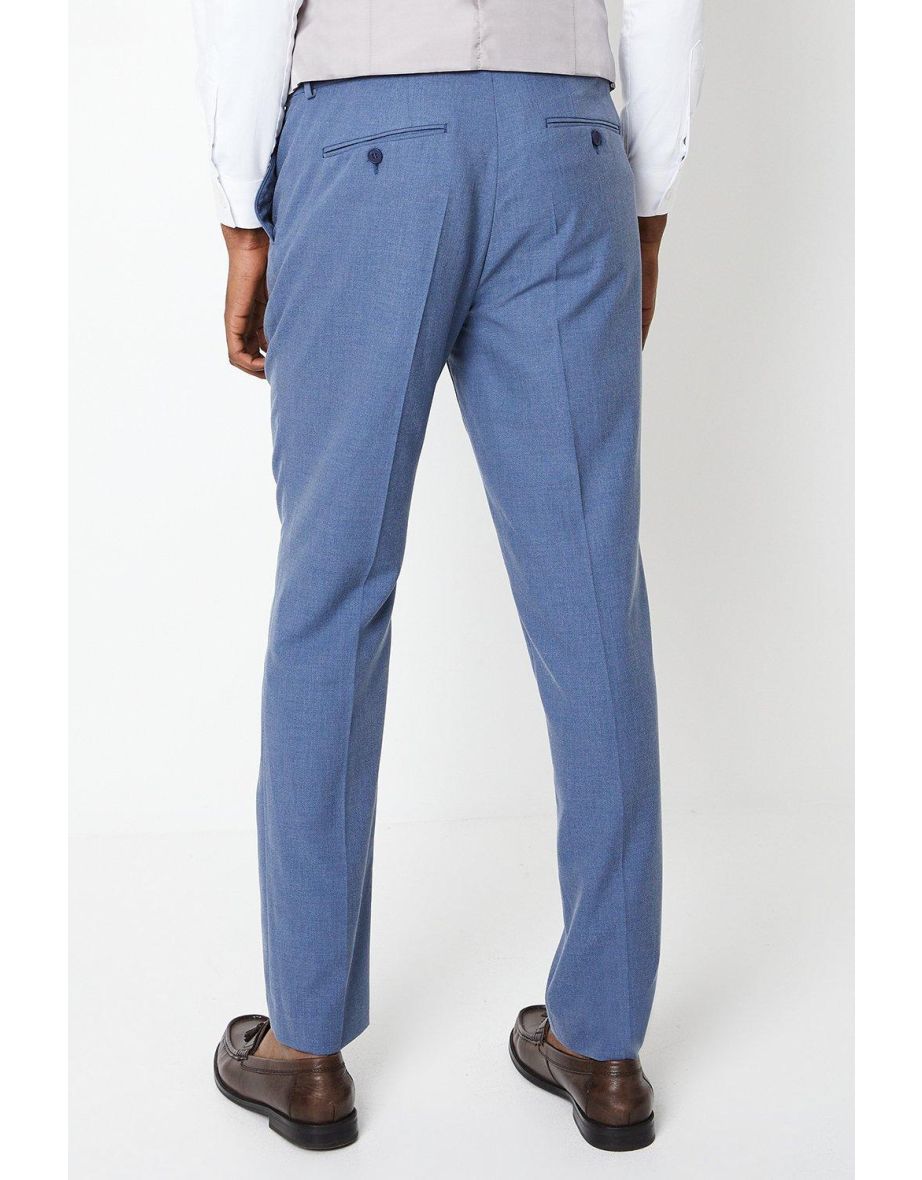 Slim Fit Peak Lapel Wedding Suit Trouser - 2