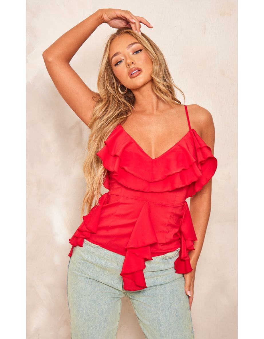 Chiffon cheap bardot top