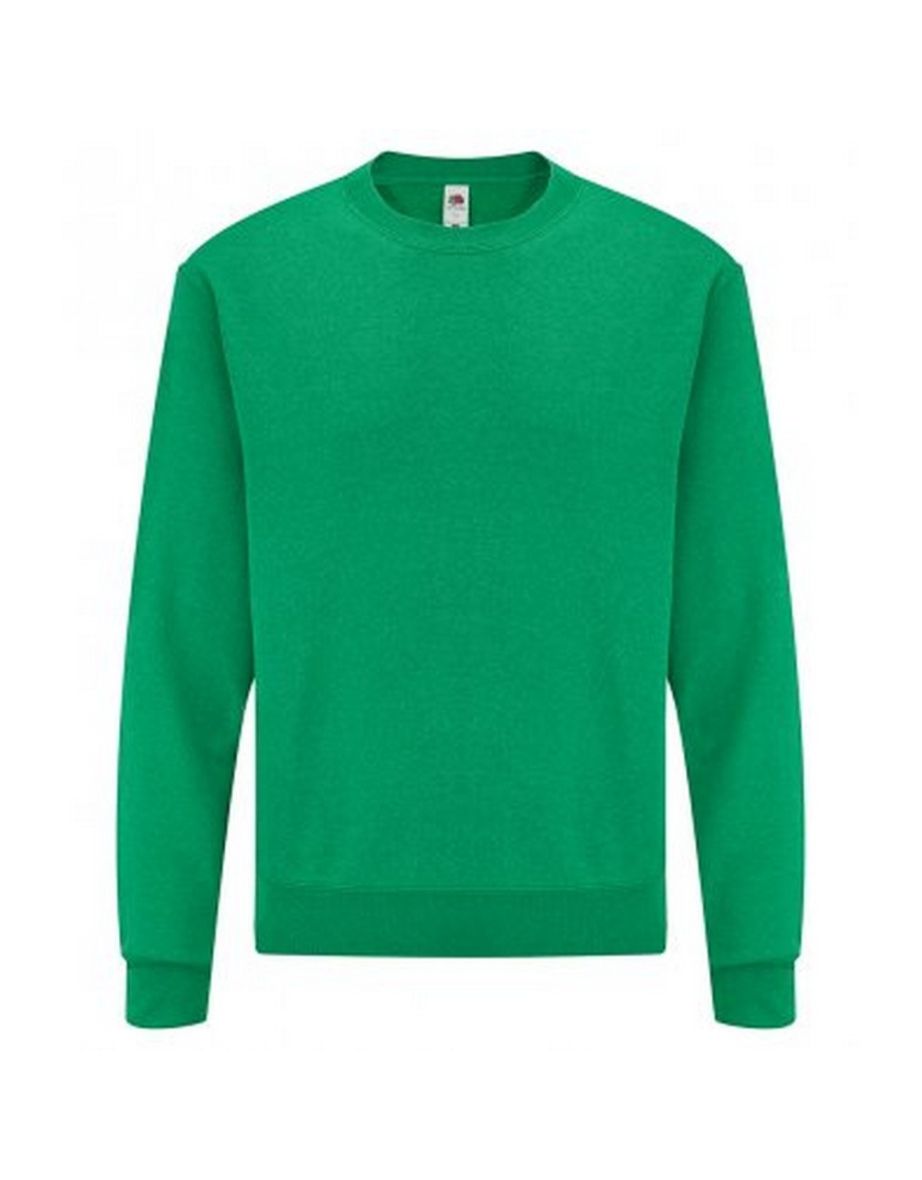 Shop Fruit Of The Loom Mens Classic Drop Shoulder Sweatshirt Heather Green Online in Qatar VogaCloset