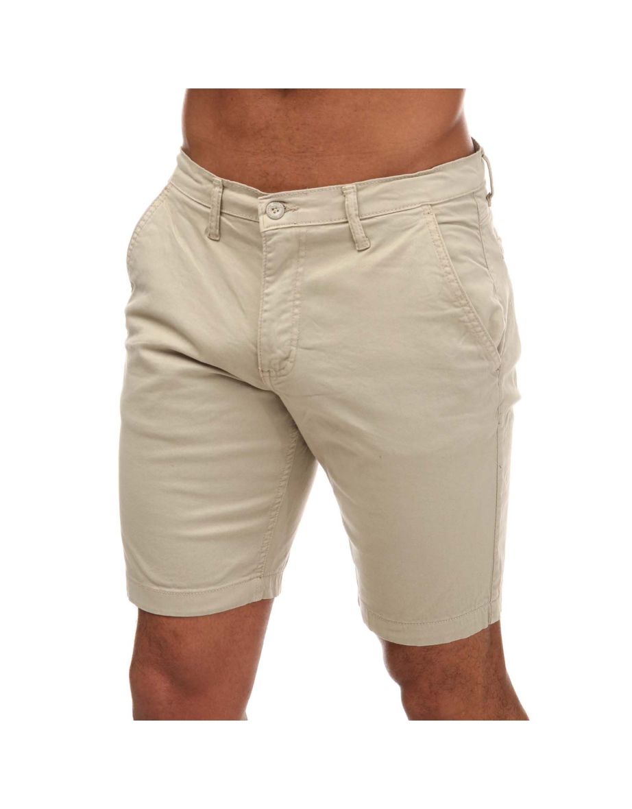Men's Duck and Cover Moreshore Chino Shorts in Cream