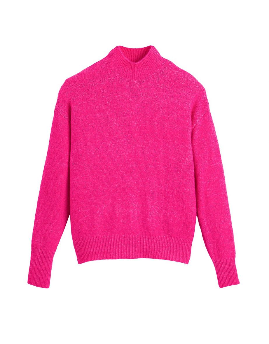 Recycled High Neck Jumper/Sweater in Brushed Knit - 4