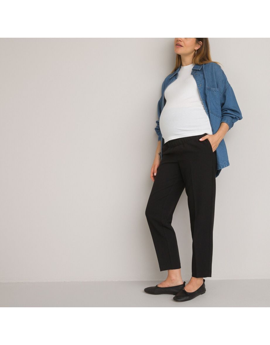 Recycled Maternity Cigarette Trousers, Length 27.5" - 3