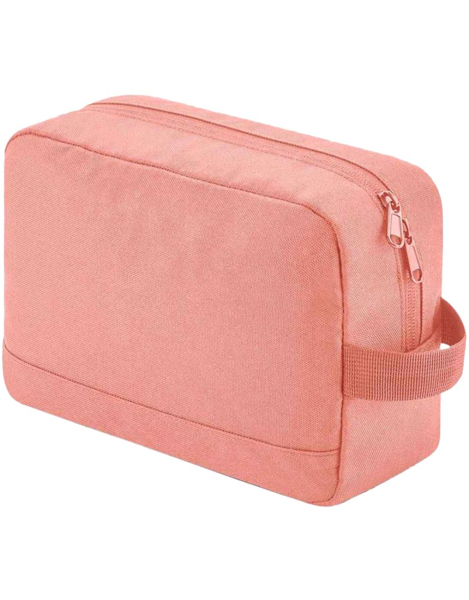 Bagbase Unisex Adult Essentials Recycled Toiletry Bag - Blush Pink