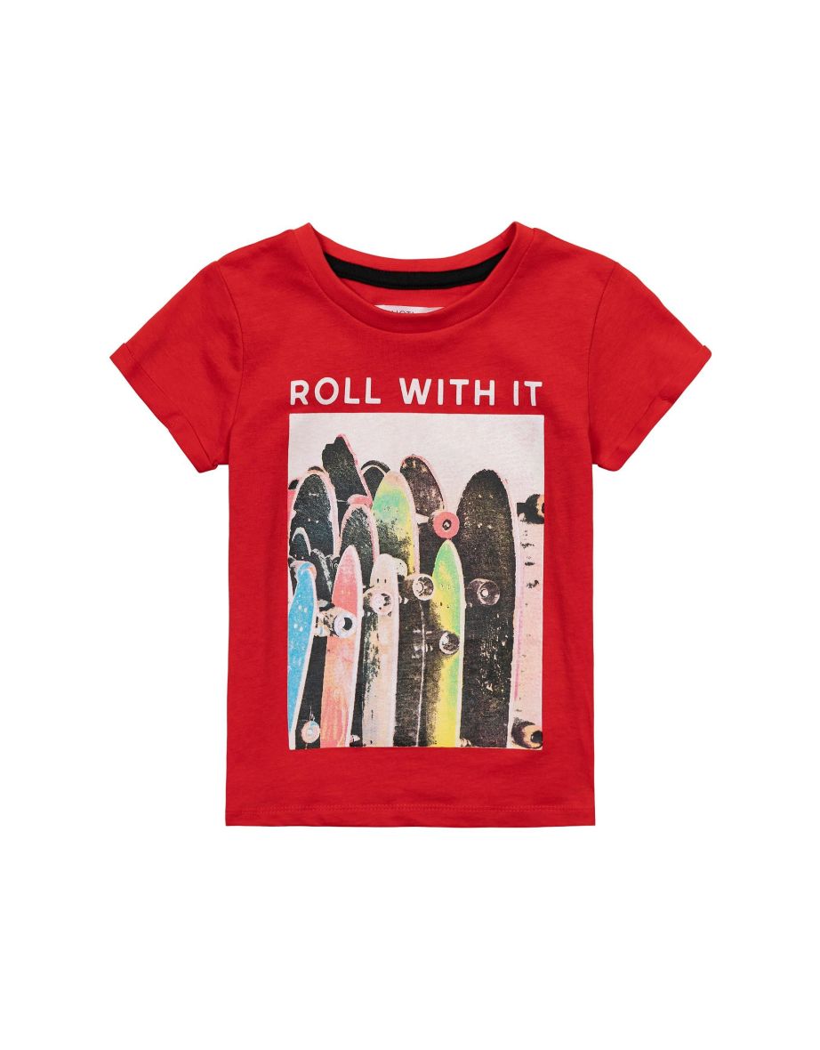 Boys Fashionable T-Shirt with roll up sleeves