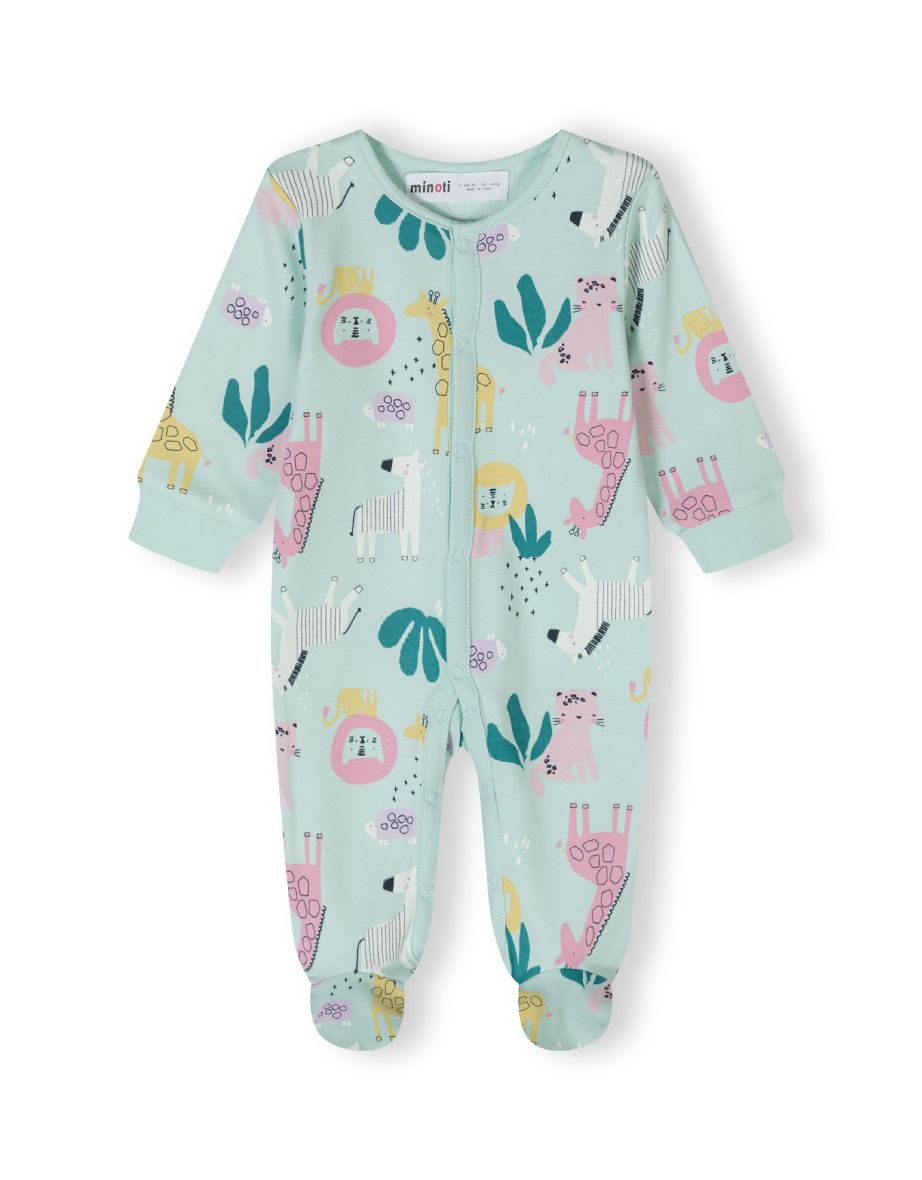 Girls 2 Pack Long Sleeve Sleepsuits