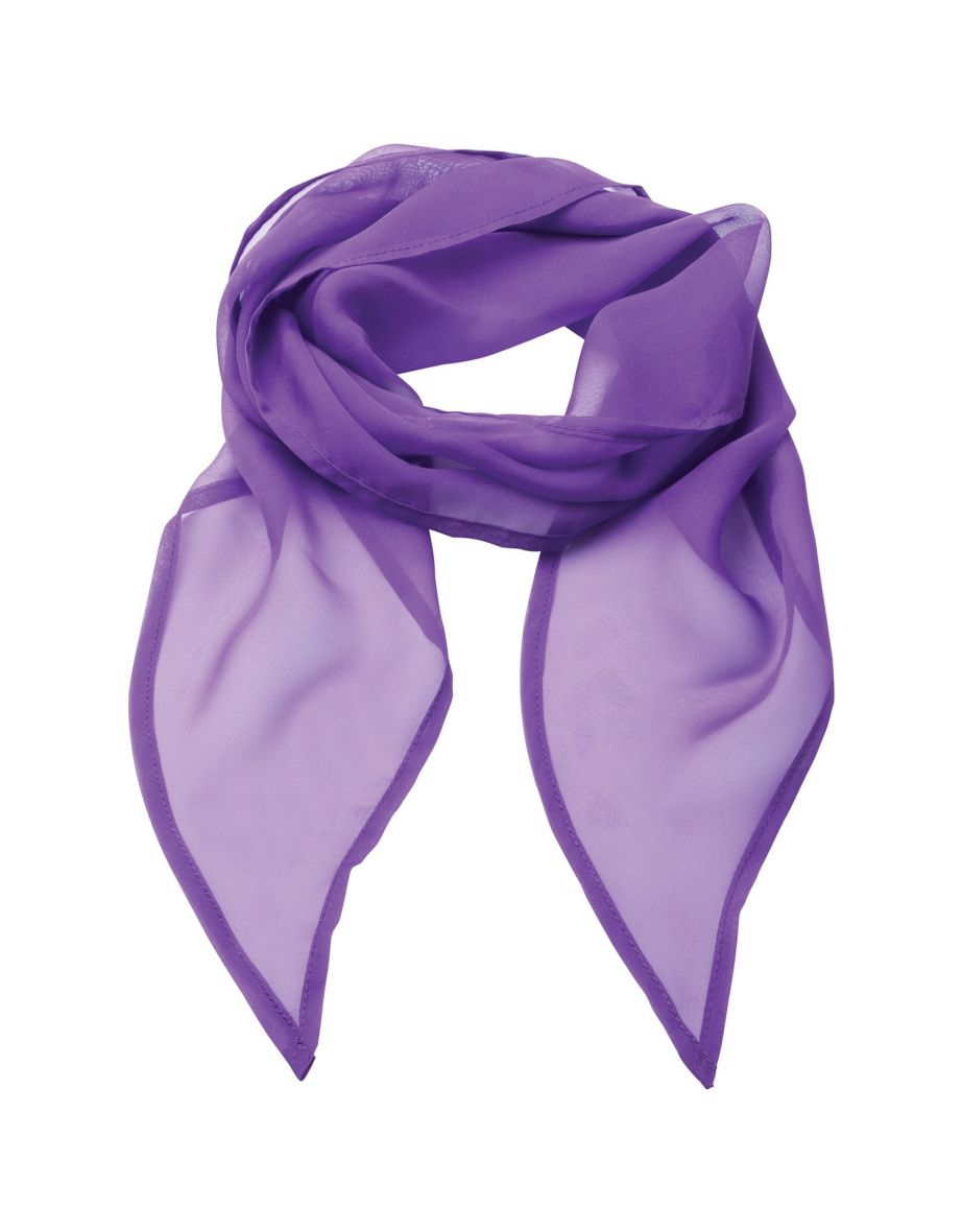 Premier Ladies/Womens Work Chiffon Formal Scarf - Rich Violet