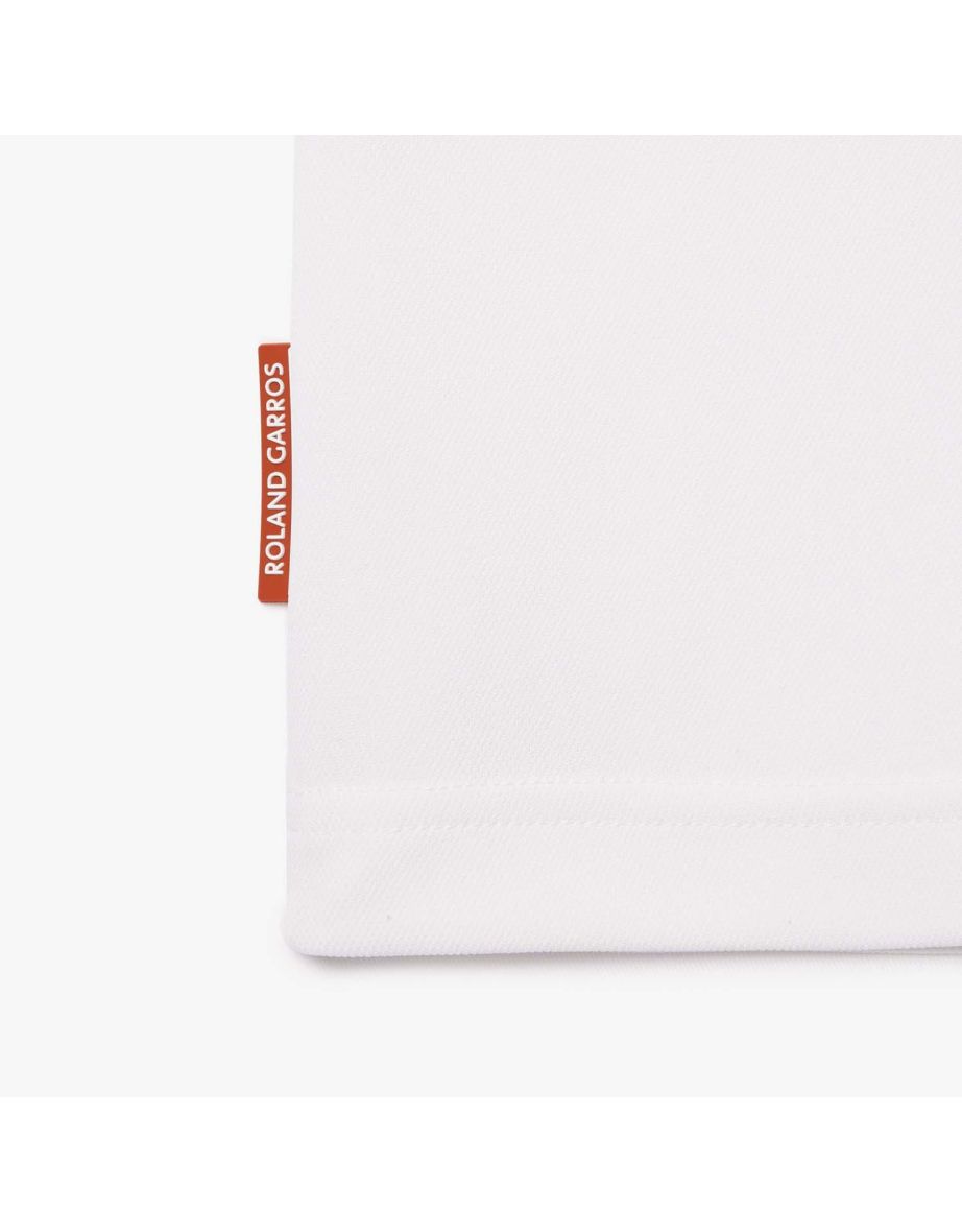 Men's Lacoste Sport Roland-Garros Polo Shirt in White - 4