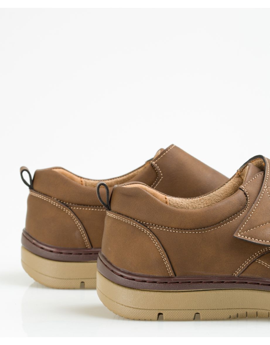 Mens Wide Velcro Strap Casual Boat Shoes - 4