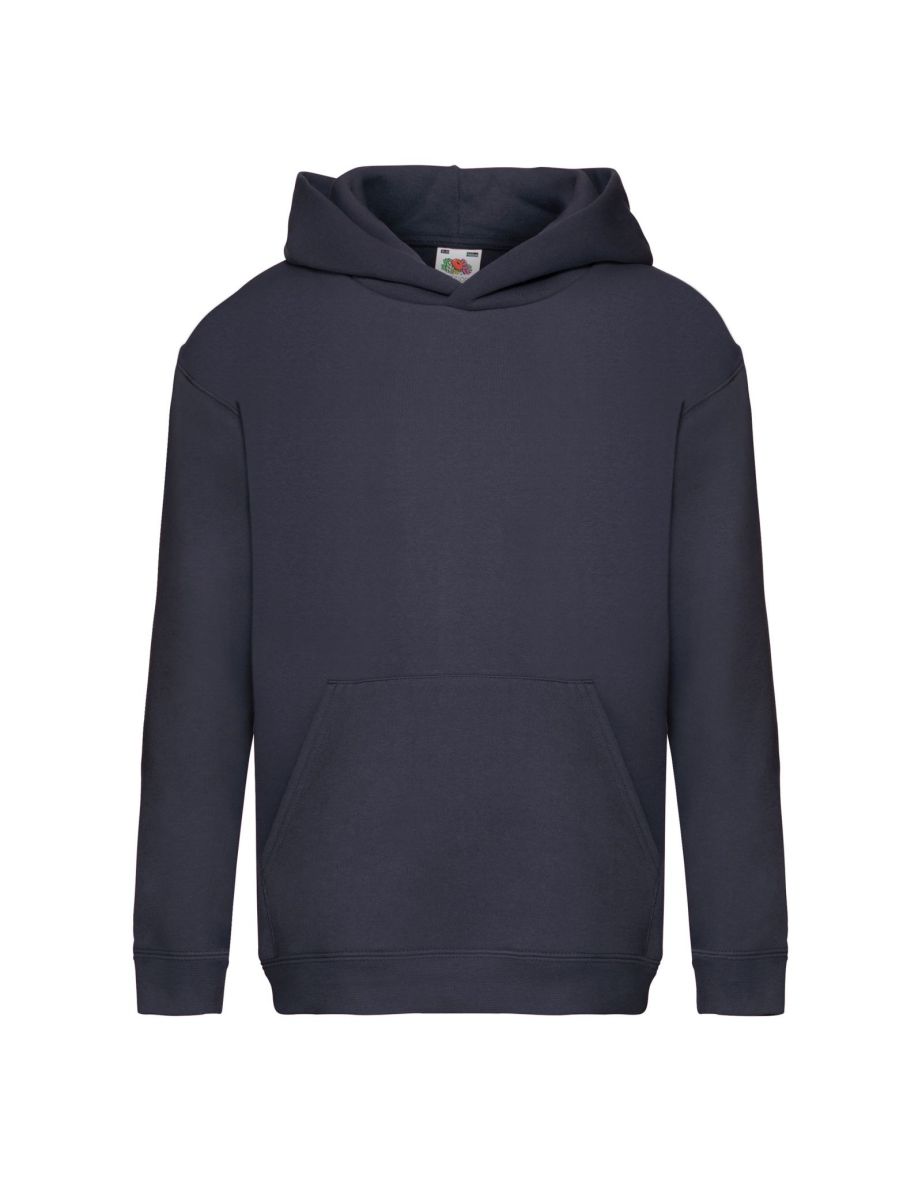 Fruit Of The Loom Kids Unisex Premium 70/30 Hooded Sweatshirt / Hoodie - Deep Navy