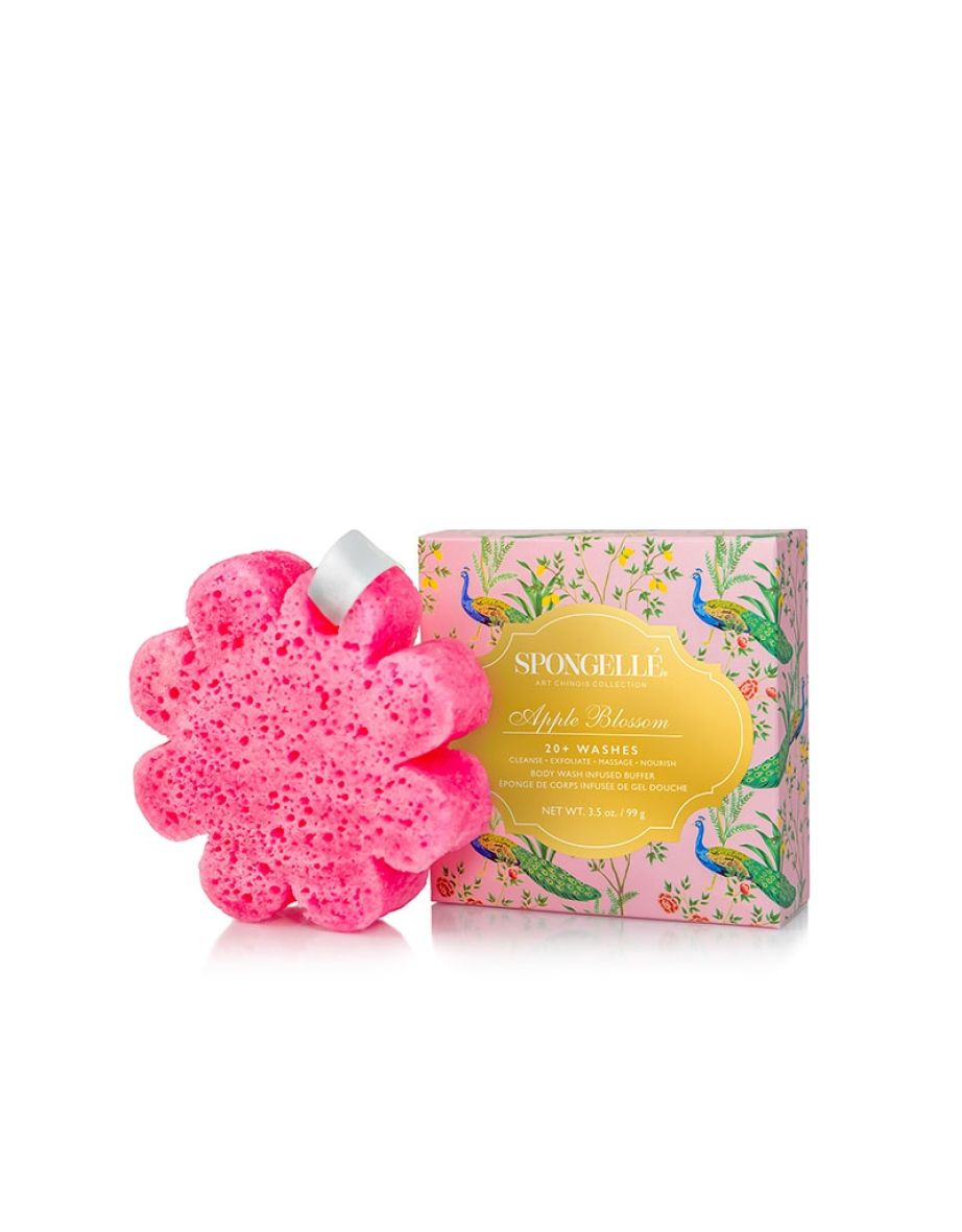 Spongelle Art Chinois Collection Body Wash Infused Buffers, Apple Blos